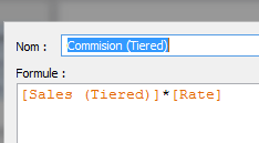 Champ calculé Tableau : Commission par tranche de taux